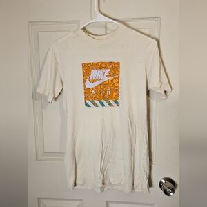 Nike Orange and White Short Sleeve Tee